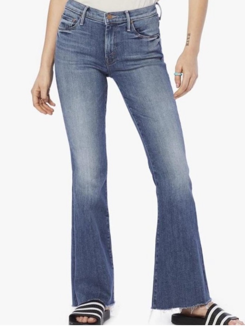 MOTHER Women’s Medium Blue Boot Cut Jeans